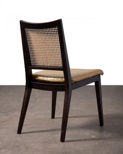 Edward Wormley Set of Six Edward Wormley Cane Dining Chairs for Dunbar