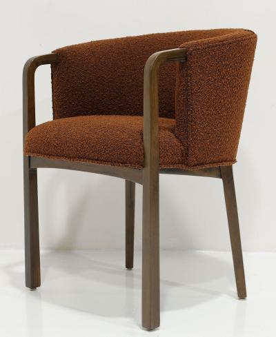 Edward Wormley Set of Six Edward Wormley for Dunbar Dining Chairs in Boucle