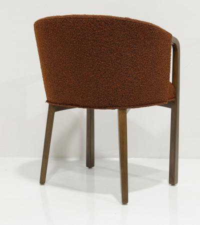 Edward Wormley Set of Six Edward Wormley for Dunbar Dining Chairs in Boucle