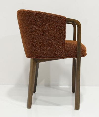 Edward Wormley Set of Six Edward Wormley for Dunbar Dining Chairs in Boucle