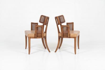Edward Wormley Set of Ten Edward Wormley for Dunbar Curved Back Dining Chairs 1948