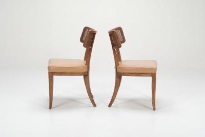 Edward Wormley Set of Ten Edward Wormley for Dunbar Curved Back Dining Chairs 1948