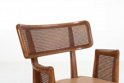 Edward Wormley Set of Ten Edward Wormley for Dunbar Curved Back Dining Chairs 1948