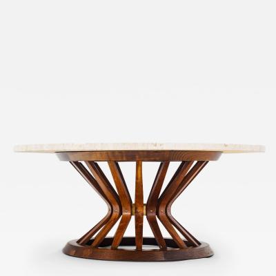 Edward Wormley Sheaf of Wheat Marble Top Cocktail Coffee Table by Edward Wormley for Dunbar