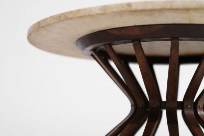 Edward Wormley Sheaf of Wheat Travertine Top Coffee Table by Edward Wormley C 1950s
