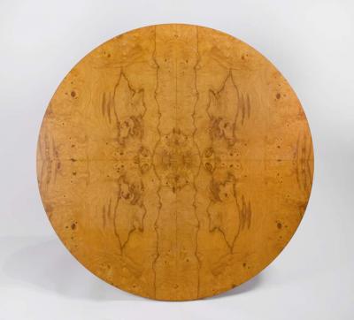 Edward Wormley Solid Walnut Olive Burl Wood Game Table by Edward Wormley for Dunbar