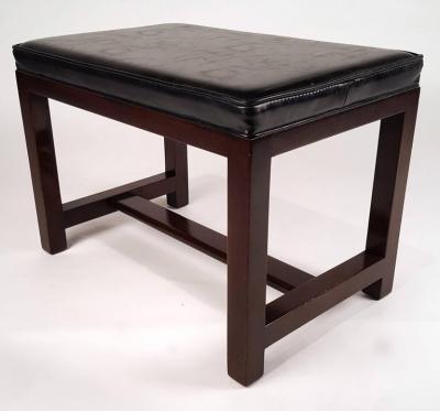 Edward Wormley Two Pairs of Solid Mahogany Stools by Edward Wormley for Dunbar