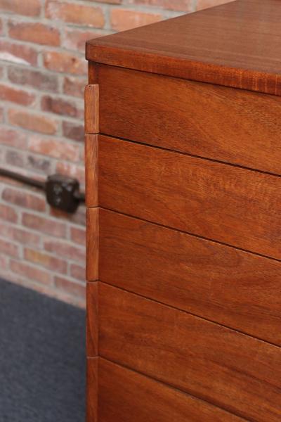 Edward Wormley Vintage Mahogany Highboy Chest of Drawers Dresser by Edward Wormley for Dunbar