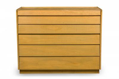Edward Wormley for Dunbar American Mid Century Maple Louver Front Chest