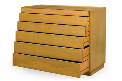 Edward Wormley for Dunbar American Mid Century Maple Louver Front Chest
