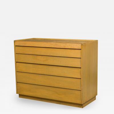 Edward Wormley for Dunbar American Mid Century Maple Louver Front Chest