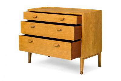 Edward Wormley for Dunbar American Mid Century Maple Three Drawer Slant Front Ch