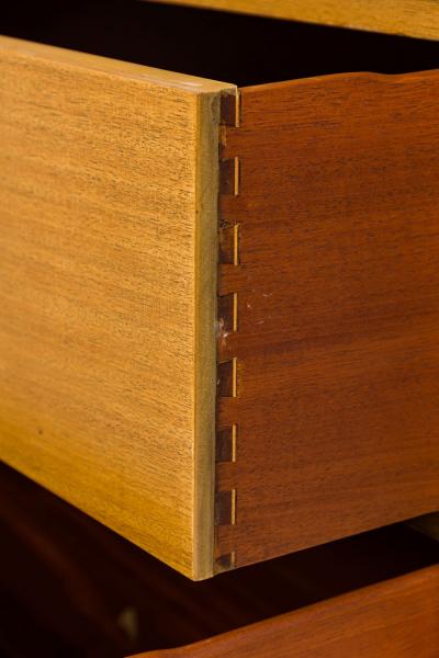 Edward Wormley for Dunbar American Mid Century Maple Three Drawer Slant Front Ch