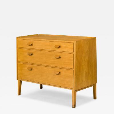Edward Wormley for Dunbar American Mid Century Maple Three Drawer Slant Front Ch