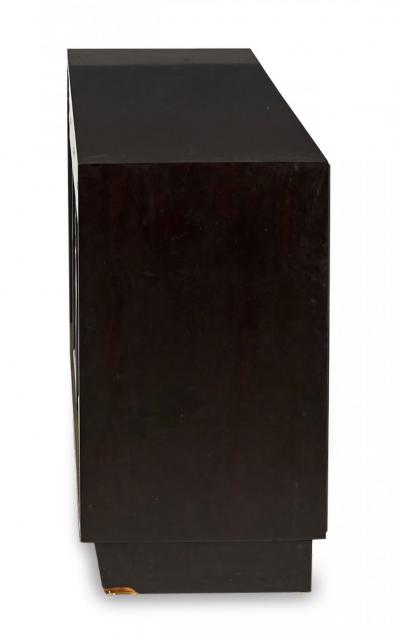 Edward Wormley for Dunbar Furniture American Mid Century Woven Front Dark Brown