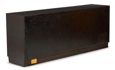 Edward Wormley for Dunbar Furniture American Mid Century Woven Front Dark Brown