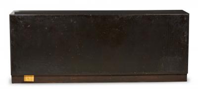 Edward Wormley for Dunbar Furniture American Mid Century Woven Front Dark Brown
