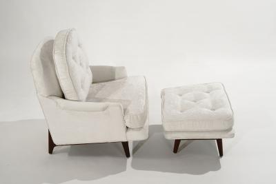 Edward Wormley for Dunbar Janus Collection Chair and Footstool C 1950s