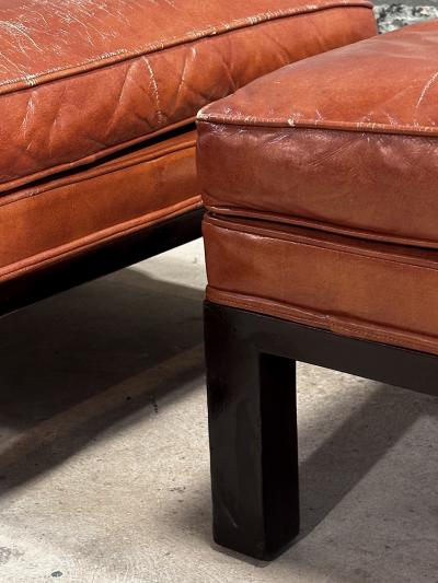 Edward Wormley for Dunbar Leather Ottomans Model 5314 1960