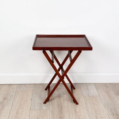 Edwardian Folding Mahogany Side Table or Bar England circa 1910