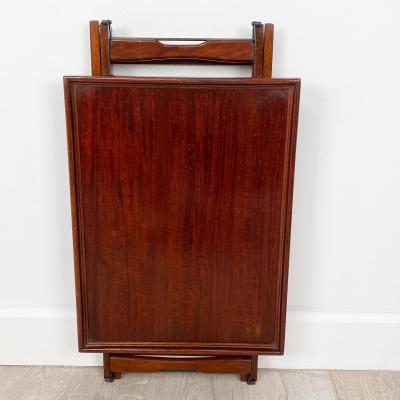 Edwardian Folding Mahogany Side Table or Bar England circa 1910