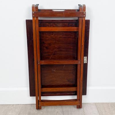 Edwardian Folding Mahogany Side Table or Bar England circa 1910