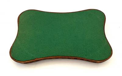 Edwardian Inlaid Mahogany Satinwood Serving Butlers Tray with Shell Motif