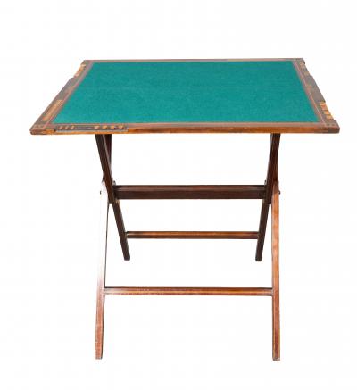 Edwardian Mahogany And Boxwood Portable Games Table By W Thornhill Co