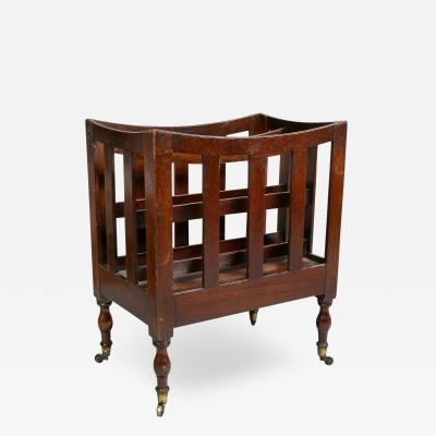 Edwardian Mahogany Canterbury