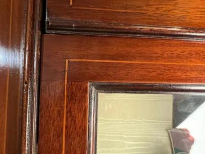 Edwardian Mahogany Vitrine Cabinet