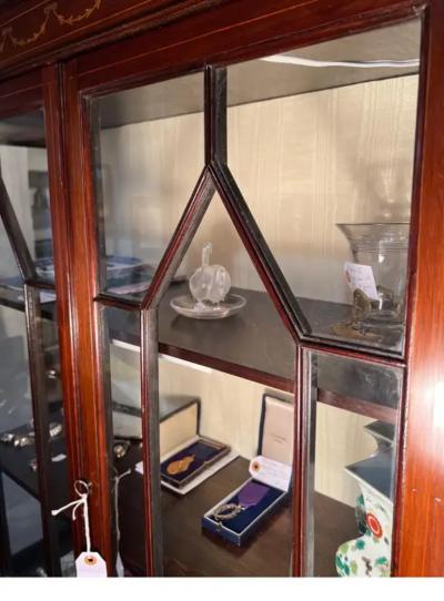 Edwardian Mahogany Vitrine Cabinet