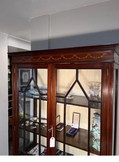 Edwardian Mahogany Vitrine Cabinet