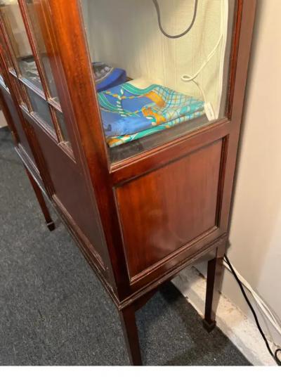 Edwardian Mahogany Vitrine Cabinet