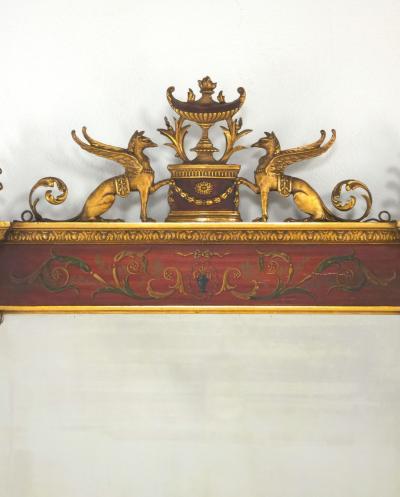 Edwardian Neoclassical Mirror England circa 1910