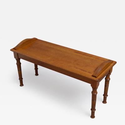 Edwardian Oak Hall Bench