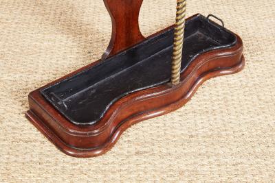 Edwardian Oak and Brass Umbrella Stand