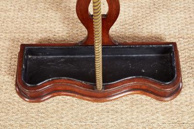 Edwardian Oak and Brass Umbrella Stand