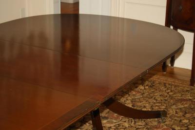 Edwardian Period Triple Pedestal Dining Table