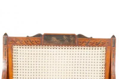 Edwardian Satinwood And Painted Armchair