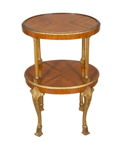 Edwardian Satinwood and Gilded Table