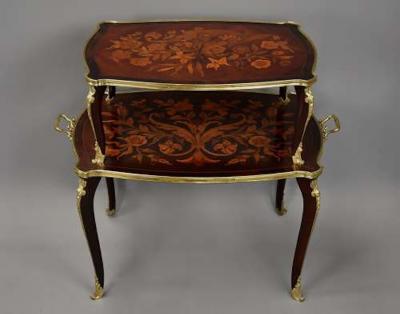 Edwards Roberts Fine quality late 19thc French style etagere by Edwards Roberts
