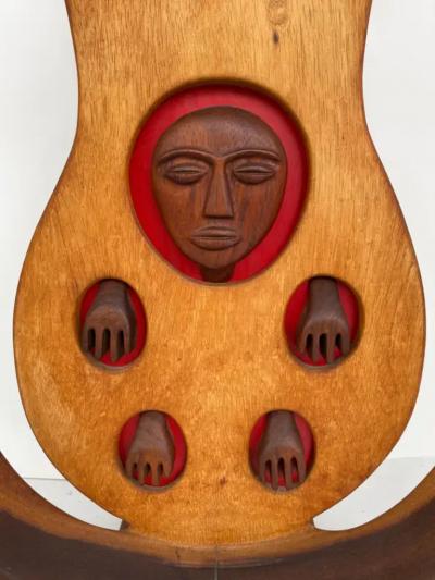 Edwin Scheier 1970s Edwin Scheier Carved Sculpture Symbolizing Fertility