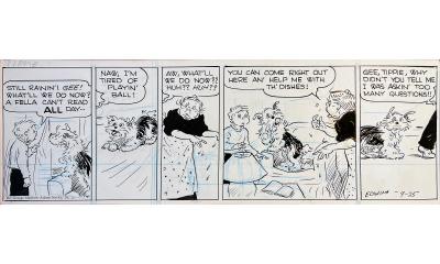 Edwina Dumm Tippie Comic Strip Original Art Female Cartoonist
