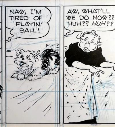 Edwina Dumm Tippie Comic Strip Original Art Female Cartoonist