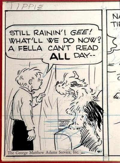 Edwina Dumm Tippie Comic Strip Original Art Female Cartoonist