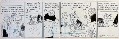 Edwina Dumm Tippie Comic Strip Original Art Female Cartoonist