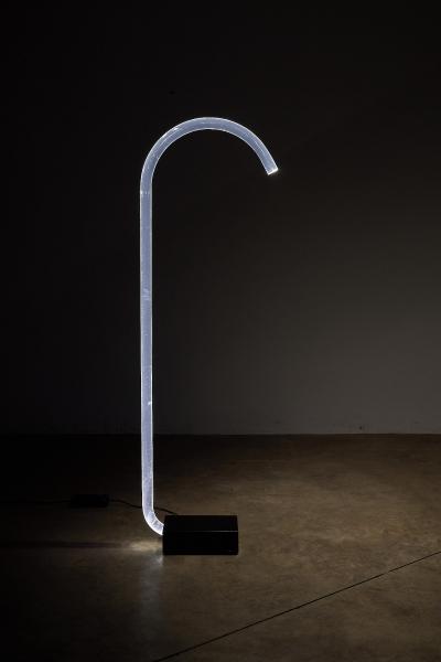 Edy ten Berge King Transparent Acrylic Floor Lamp 1980s