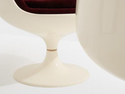 Eero Aarnio Eero Aarnio pair of Cognac chairs fiberglass alpaca velvet 1967