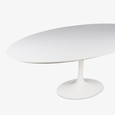 Eero Saarinen Early Eero Saarinen for Knoll 96 Tulip Pedestal Oval Dining Table in Laminate