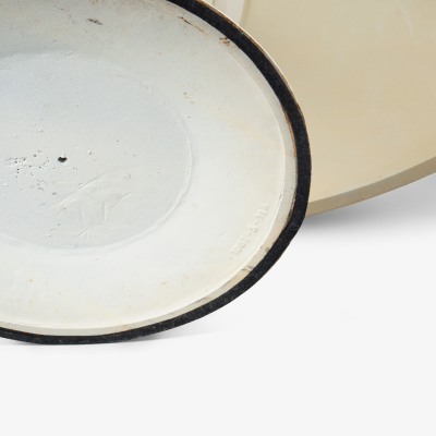 Eero Saarinen Early Eero Saarinen for Knoll Oval Pedestal Tulip Coffee Table in White Laminate